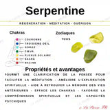 Perles Serpentine en pierre naturelle - Qualité AA+